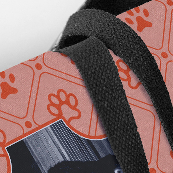 Pet Photo Closeup of Tote w/Black Handles