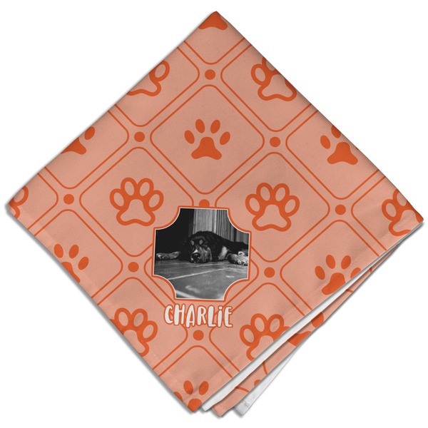 Pet Photo Cloth Napkins - Personalized Dinner (Folded Four Corners)