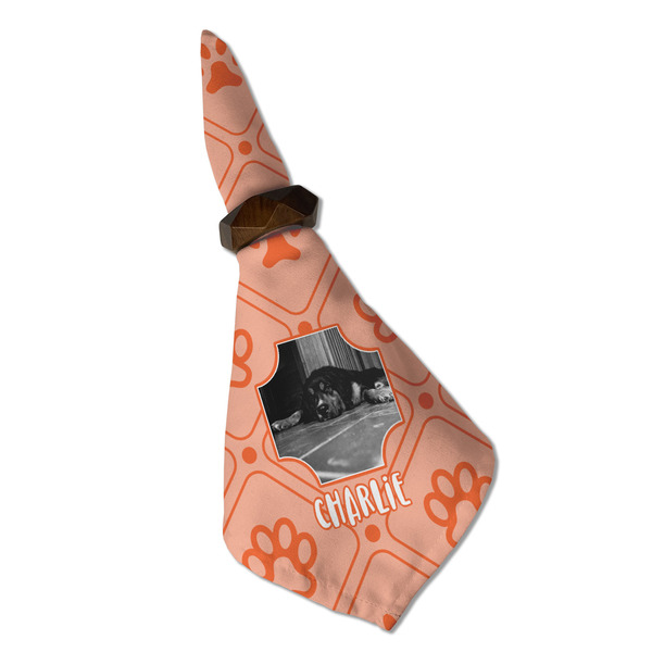 Pet Photo Cloth Napkins - Personalized Dinner (Folded in Ring) (MAIN)