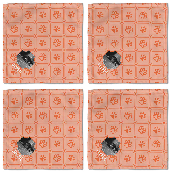 Pet Photo Cloth Napkins - Personalized Lunch (APPROVAL) Set of 4