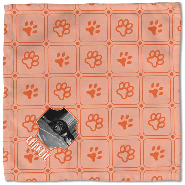 Pet Photo Cloth Napkins - Personalized Lunch (Single Full Open)