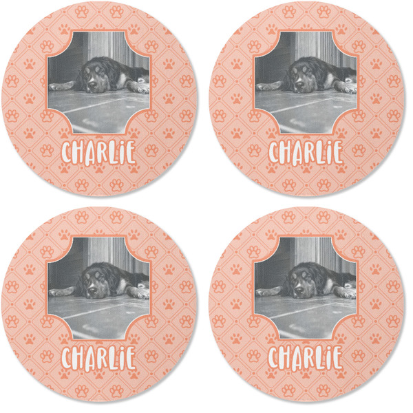 Pet Photo Coaster Round Rubber Back - Apvl