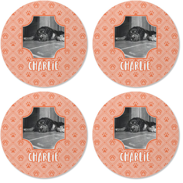 Pet Photo Coaster Round Rubber Back - Apvl