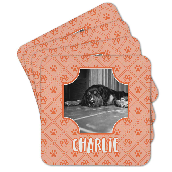 Custom Pet Photo Cork Coaster - Set of 4