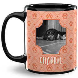 Pet Photo 11 Oz Coffee Mug - Black
