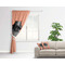 Pet Photo Curtain With Window and Rod - in Room Matching Pillow