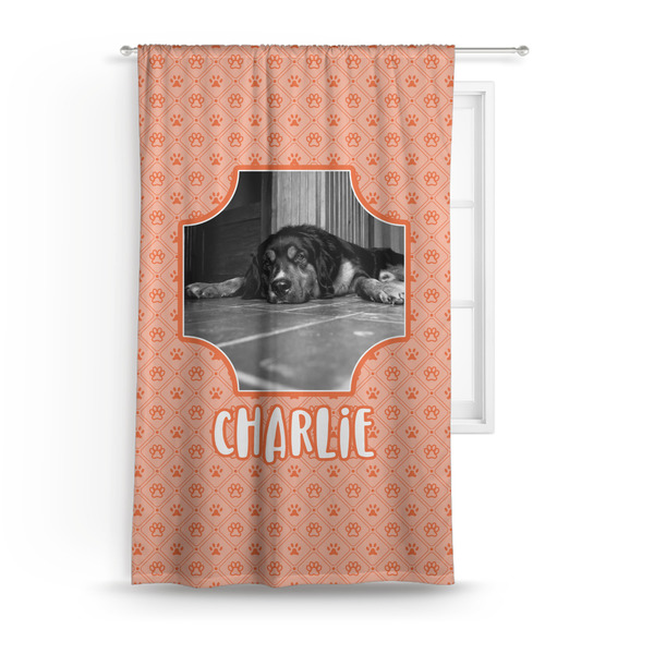 Custom Pet Photo Curtain - 50"x84" Panel (Personalized)