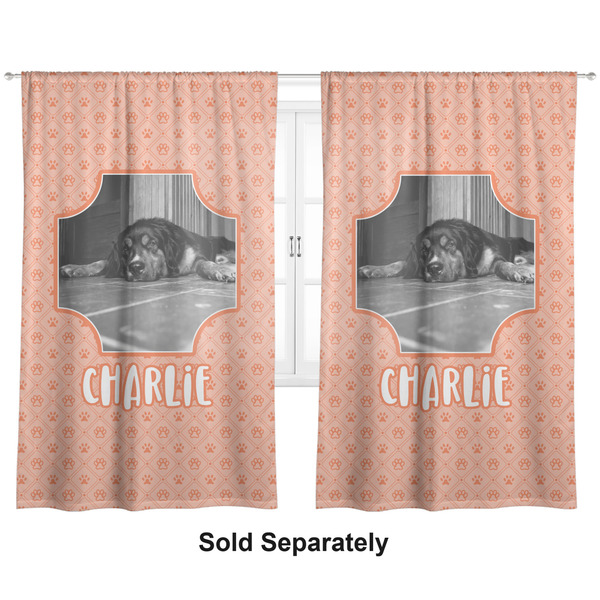 Pet Photo Curtains Double