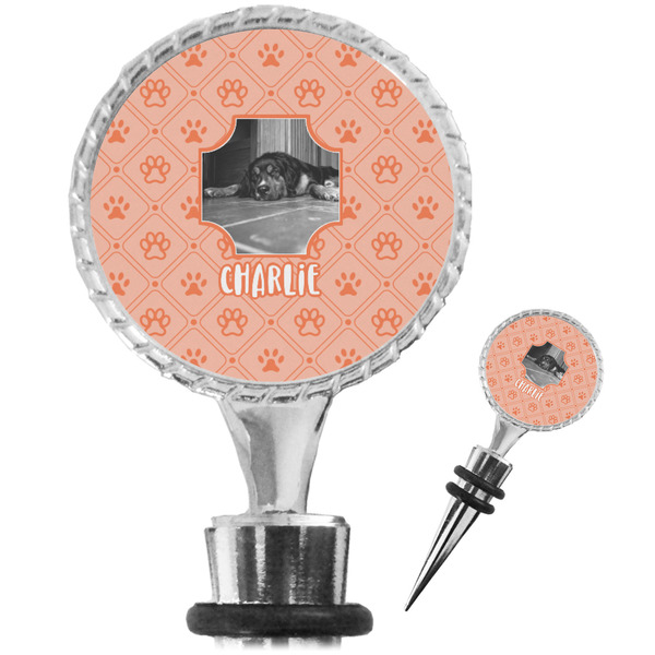 Custom Pet Photo Wine Bottle Stopper (Personalized)