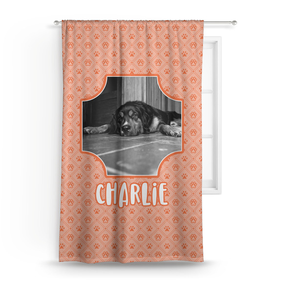 Custom Pet Photo Curtain Panel - Custom Size