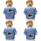 Pet Photo Custom Shape Iron On Patches - XXL APPROVAL (set of 4)