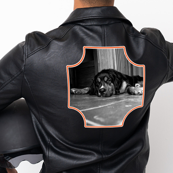 Pet Photo Custom Shape Iron On Patches - XXXL APPROVAL single