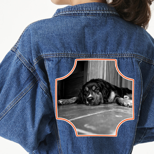 Custom Pet Photo Twill Iron On Patch - Custom Shape - 3XL