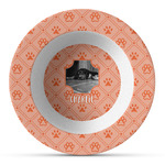 Pet Photo Plastic Bowl - Microwave Safe - Composite Polymer (Personalized)