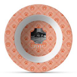 Pet Photo Plastic Bowl - Microwave Safe - Composite Polymer (Personalized)