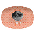 Pet Photo Plastic Platter - Microwave & Oven Safe Composite Polymer (Personalized)