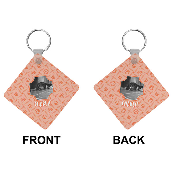 Pet Photo Diamond Keychain (Front + Back)