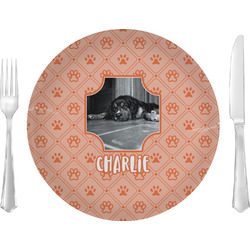 Pet Photo 10" Glass Lunch / Dinner Plates - Single or Set (Personalized)