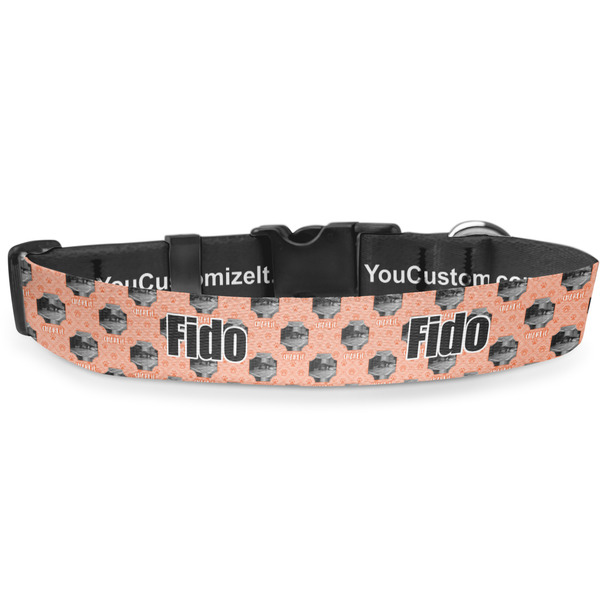 Custom Pet Photo Deluxe Dog Collar - Large (13" to 21") (Personalized)