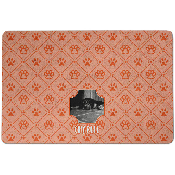 Pet Photo Dog Food Mat - Small without bowls
