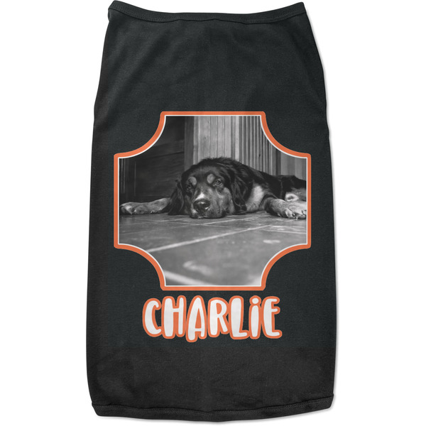 Custom Pet Photo Black Pet Shirt (Personalized)