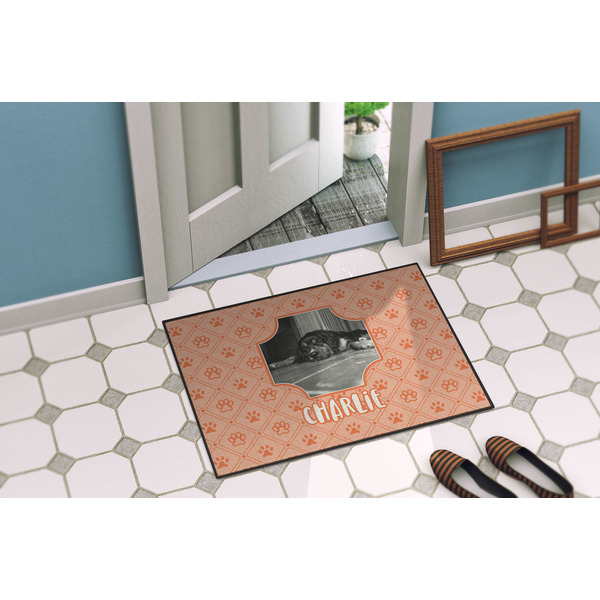 Pet Photo Door Mat Lifestyle