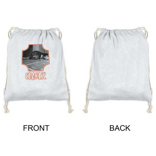 Pet Photo Drawstring Backpacks - Sweatshirt Fleece - Single Sided - APPROVAL