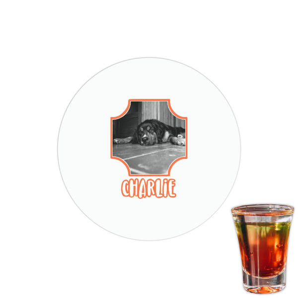 Custom Pet Photo Printed Drink Topper - 1.5"