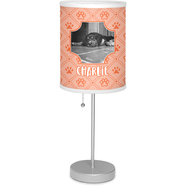 Custom Pet Photo Lamp with Drum Shade