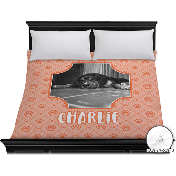 Custom Pet Photo Duvet Cover - King (Personalized)