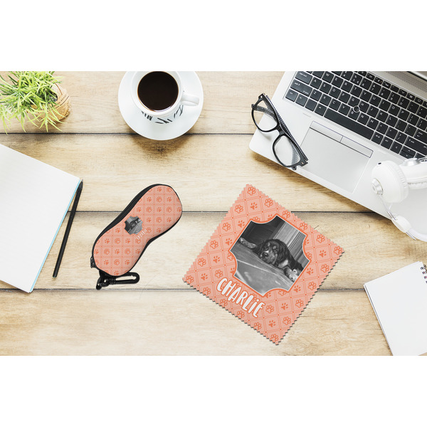 Pet Photo Eyeglass Case and Cloth Set - LIFESTYLE