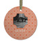 Pet Photo Frosted Glass Ornament - Round