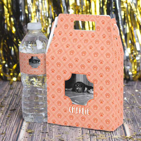 Pet Photo Gable Favor Box - In Context