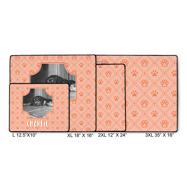 Pet Photo Gaming Mats - SIZE CHART