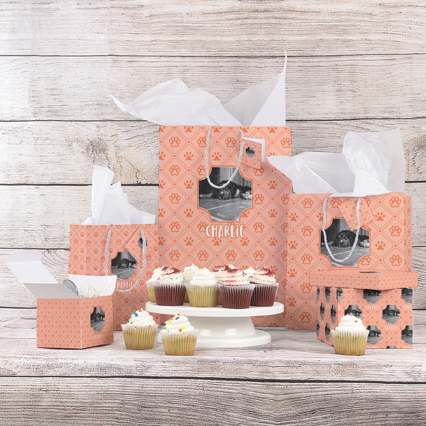 Pet Photo Gift Bags - In Context