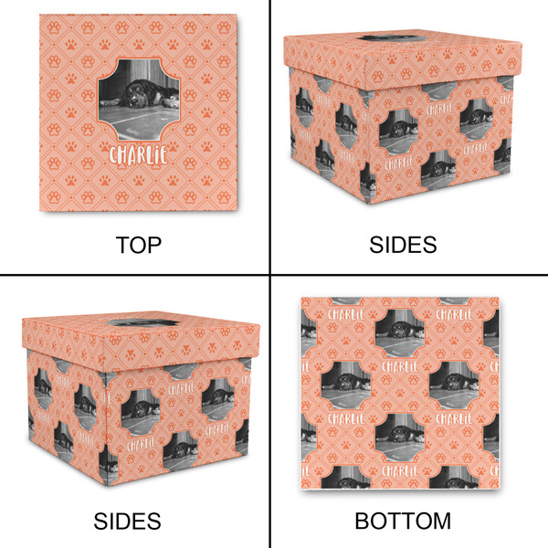 Pet Photo Gift Boxes with Lid - Canvas Wrapped - Medium - Approval