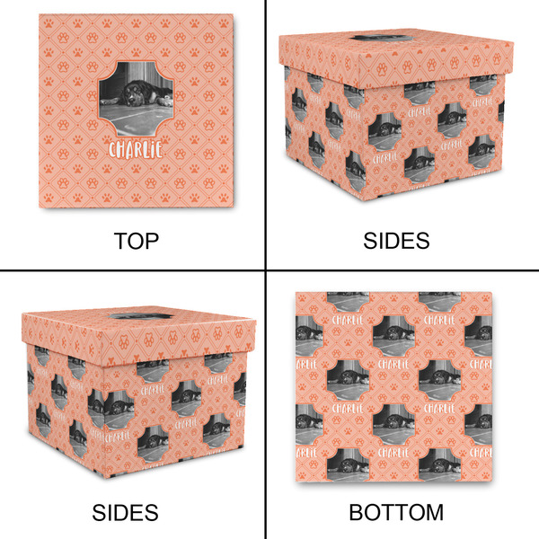 Pet Photo Gift Boxes with Lid - Canvas Wrapped - X-Large - Approval