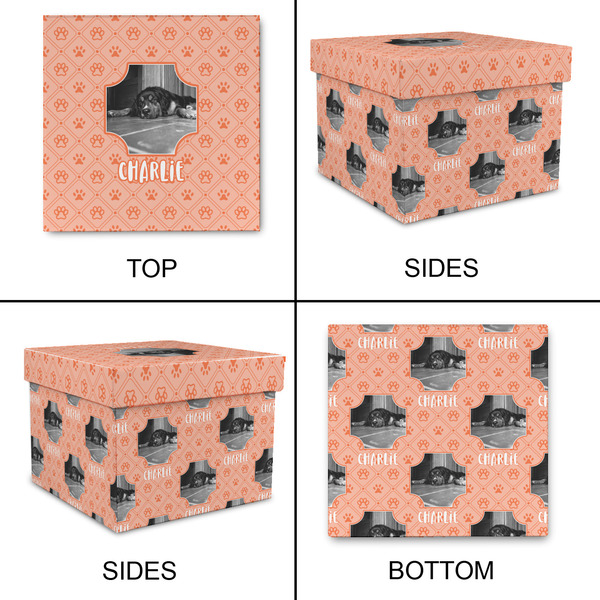 Pet Photo Gift Boxes with Lid - Canvas Wrapped - XX-Large - Approval