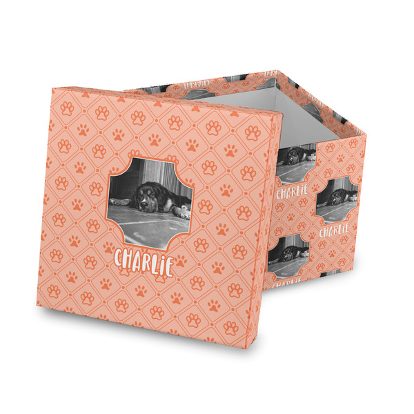 Custom Pet Photo Gift Box with Lid - Canvas Wrapped