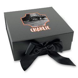 Pet Photo Gift Box with Magnetic Lid - Black
