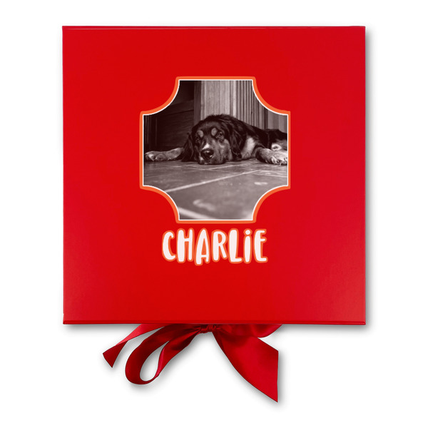 Pet Photo Gift Boxes with Magnetic Lid - Red - Approval