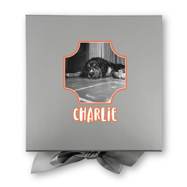 Pet Photo Gift Boxes with Magnetic Lid - Silver - Approval