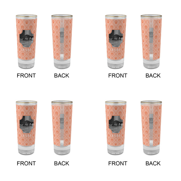 Pet Photo Glass Shot Glass - 2 oz - Set of 4 - APPROVAL