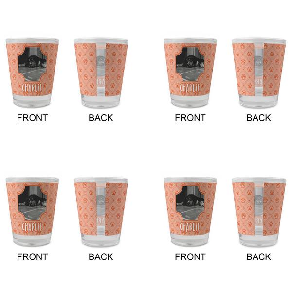 Pet Photo Glass Shot Glass - Standard - Set of 4 - APPROVAL
