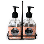 Pet Photo Glass Soap & Lotion Bottle Set