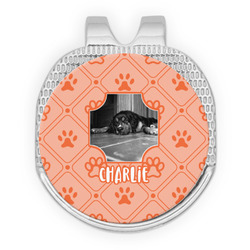 Pet Photo Golf Ball Marker - Hat Clip - Silver