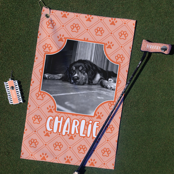 Custom Pet Photo Golf Towel Gift Set (Personalized)
