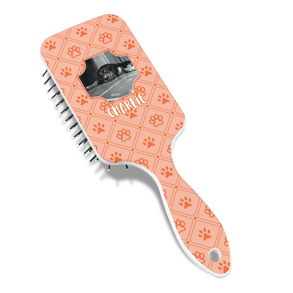 Pet Photo Hair Brush - Angle View