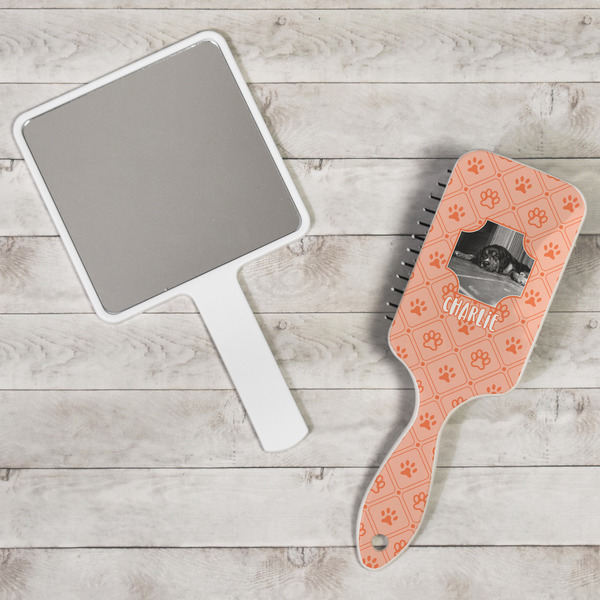 Pet Photo Hair Brush - In Context