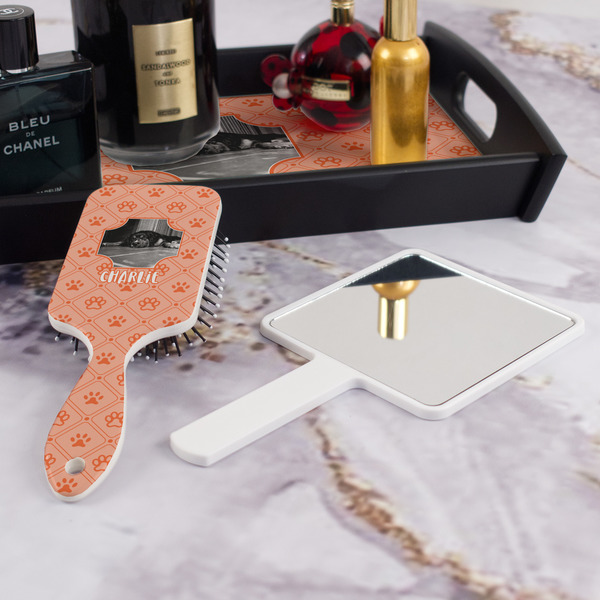 Pet Photo Hair Brush - With Hand Mirror